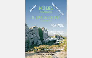 Création de 3 courses nature et une marche le 17 mars 2019 LE TRAIL DE L'OR VERT ET SES PEPITES